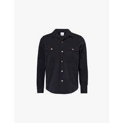 Ps By Paul Smith Utility camp-collar regular-fit stretch-woven shirt