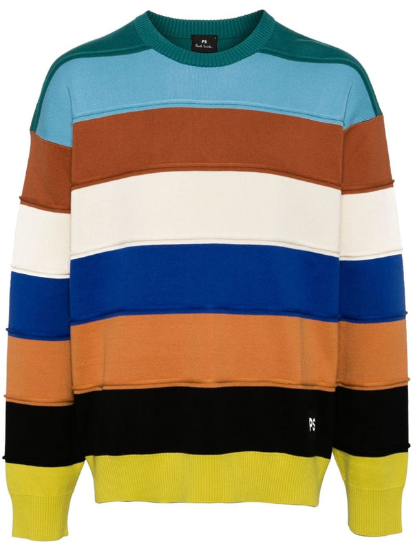 Ps Paul Smith Striped Crewneck Sweater