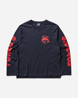 Public Possession Men s Fonzo Longsleeve T-Shirt Navy Blue