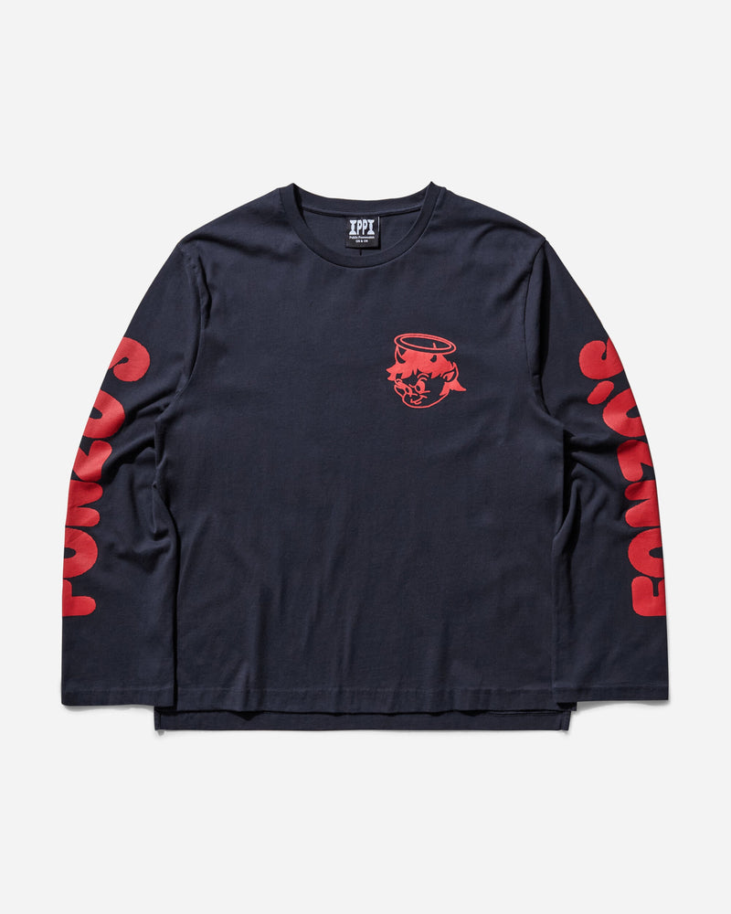 Public Possession Men s Fonzo Longsleeve T-Shirt Navy Blue