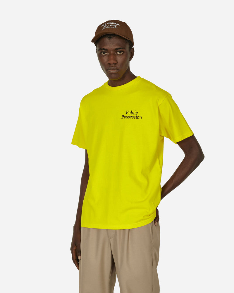 Public Possession Tempel T-Shirt Yellow