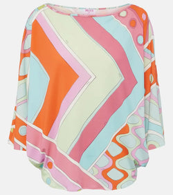 Pucci Caped printed top | LYBSTORE