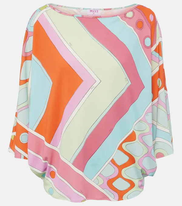 Pucci Caped printed top | LYBSTORE