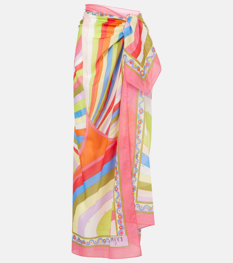 Pucci Iride cotton beach cover-up