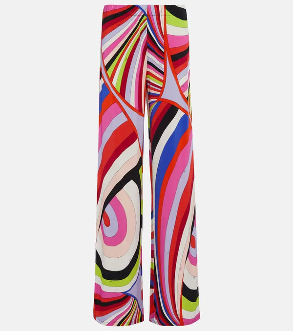 Pucci Iride high-rise jersey straight pants | LYBSTORE