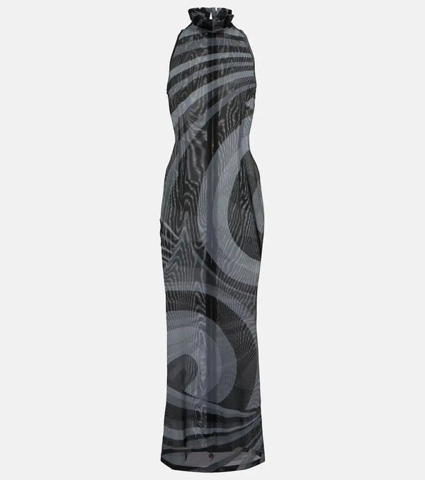 Pucci Iride mesh maxi dress