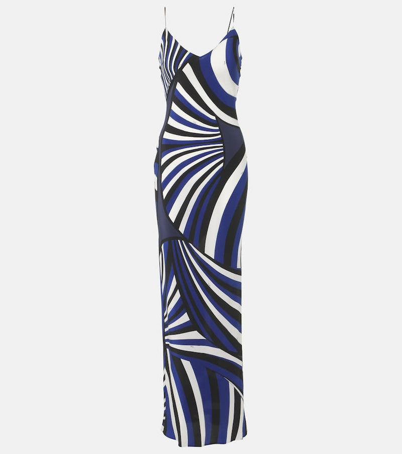 Pucci Iride silk crêpe de chine slip dress