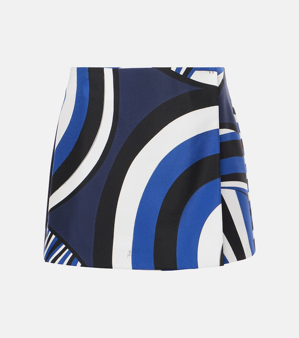 Pucci Iride silk twill miniskirt