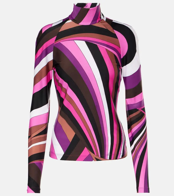 Pucci Iride turtleneck top | LYBSTORE