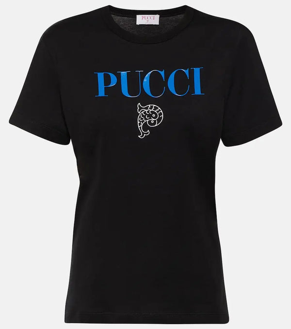 Pucci Logo cotton jersey T-shirt