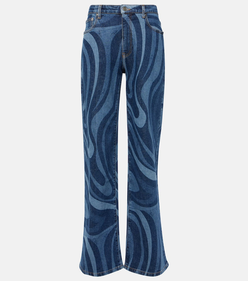 Pucci Marmo high-rise straight jeans