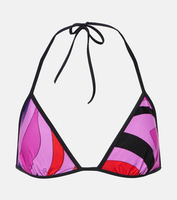 Pucci Marmo triangle bikini top