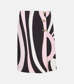 Pucci Printed cady midi skirt