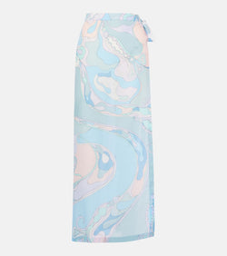 Pucci Printed cotton muslin beach cover-up