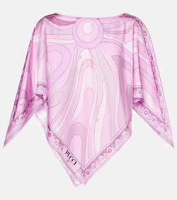 Pucci Printed silk twill top