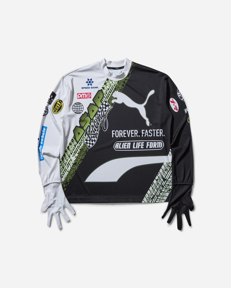 Puma Men s A$AP Rocky Tire Long Sleeve Tee with Gloves White