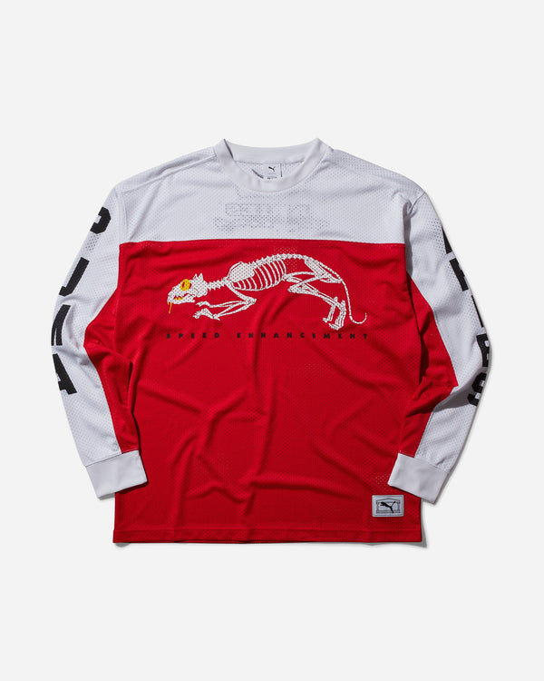 Puma Aries Mesh Longsleeve T-Shirt For All Time Red