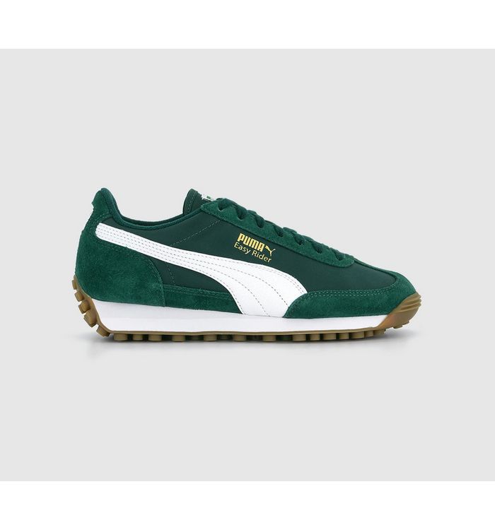 Puma Easy Rider Vintage Trainers Dark Myrtle White In Green