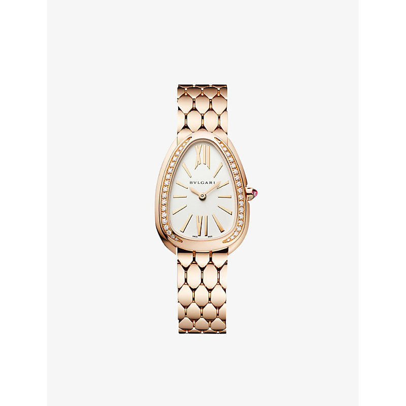 Bvlgari SPP33WGGD/SAT Serpenti Seduttori 18ct rose-gold and diamond watch