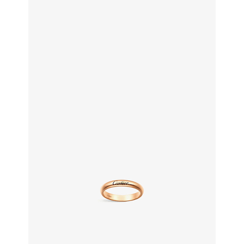 C de Cartier 18ct rose-gold wedding ring