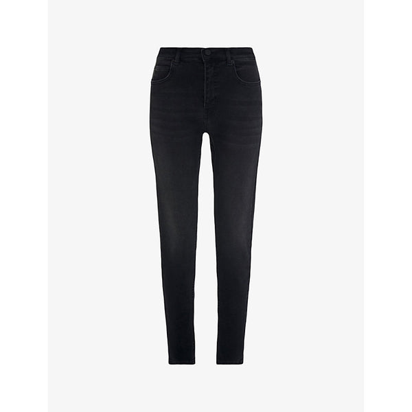 Whistles Sculpted high-rise stretch-denim jeans