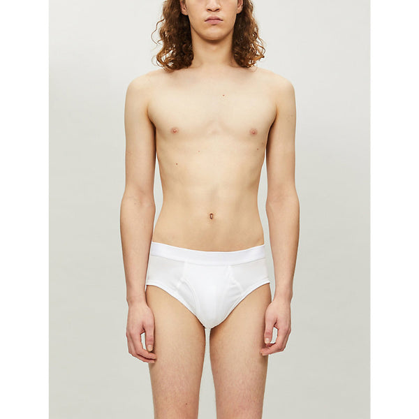 Sunspel Superfine branded-waistband cotton-jersey briefs