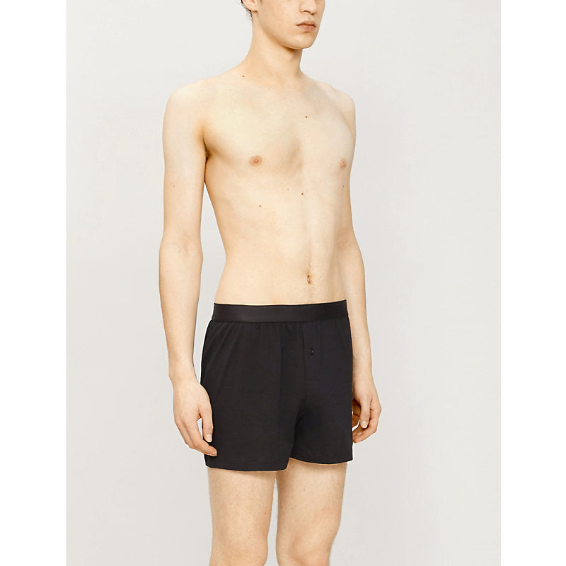  Sunspel Elasticated slim-fit cotton boxers