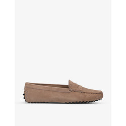 Tods Mocassino penny-bar suede loafers