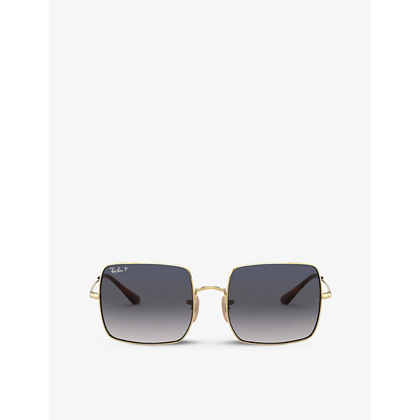 Ray-Ban RB1971 square-frame polarised metal sunglasses