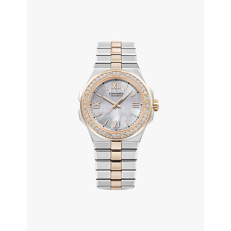 Chopard 298601-6002 Alpine Eagle automatic 18ct rose-gold, Lucent steel A223 and diamond watch