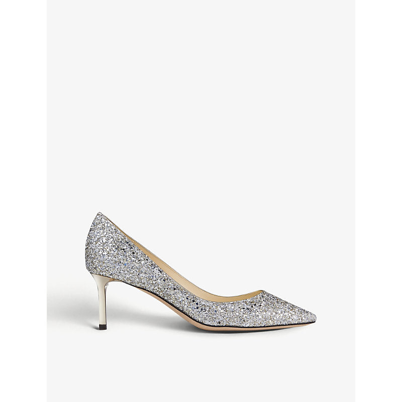 Jimmy Choo Romy 60 glittered courts | JIMMY CHOO