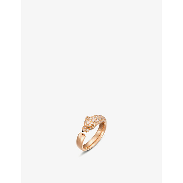 Panthère de Cartier 18ct rose-gold and diamond ring