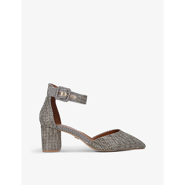 Kurt Geiger London Burlington logo-embossed woven courts