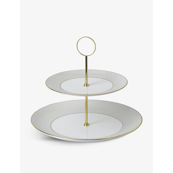 Wedgwood Gio Gold cake stand 2-tier