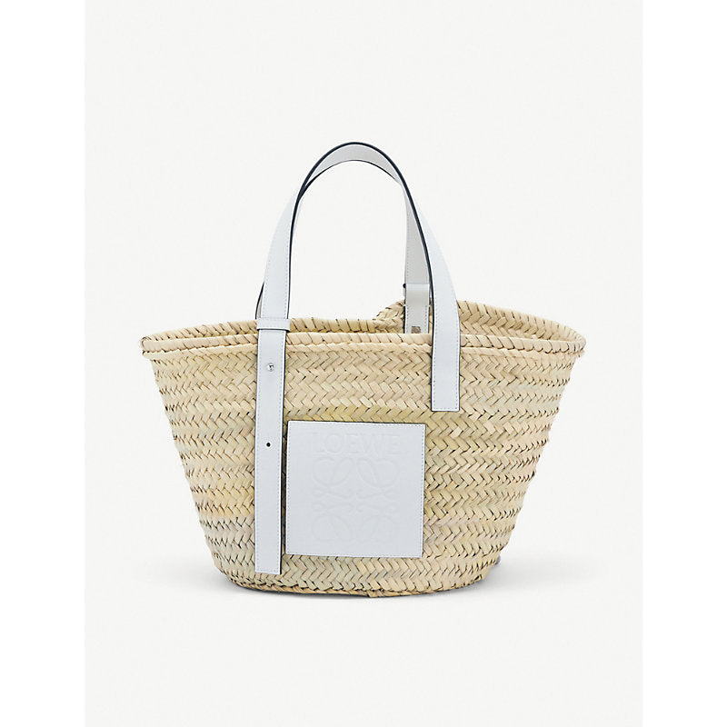  Loewe Basket woven raffia bag