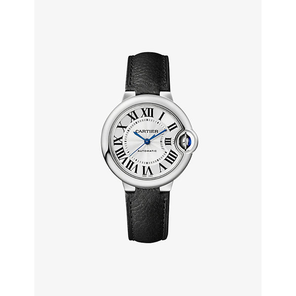 Cartier CRWSBB0037 Ballon Bleu stainless-steel and leather watch