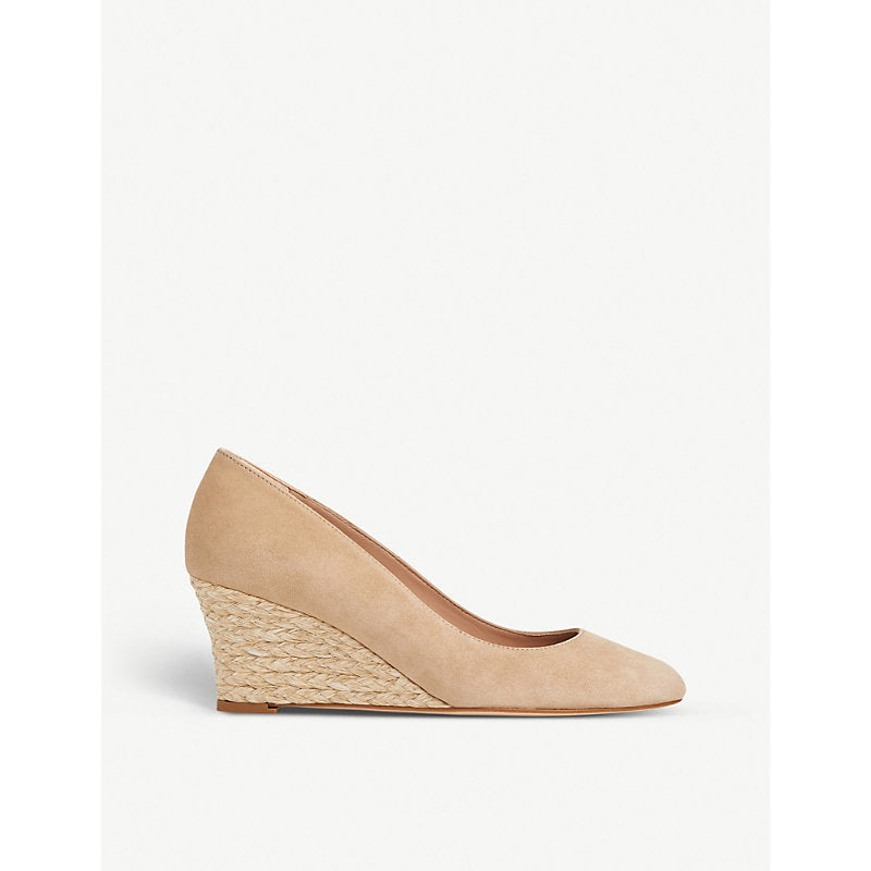 Lk Bennett Eevi leather wedge court shoes