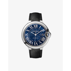 CRWSBB0042 Ballon Bleu de Cartier stainless-steel and leather automatic watch