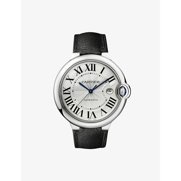 Cartier CRWSBB0038 Ballon Bleu stainless-steel and leather watch