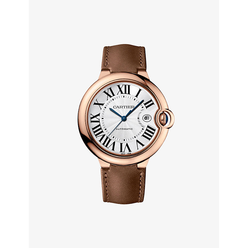 Cartier CRWGBB0041 Ballon Bleu 18ct rose-gold and leather watch