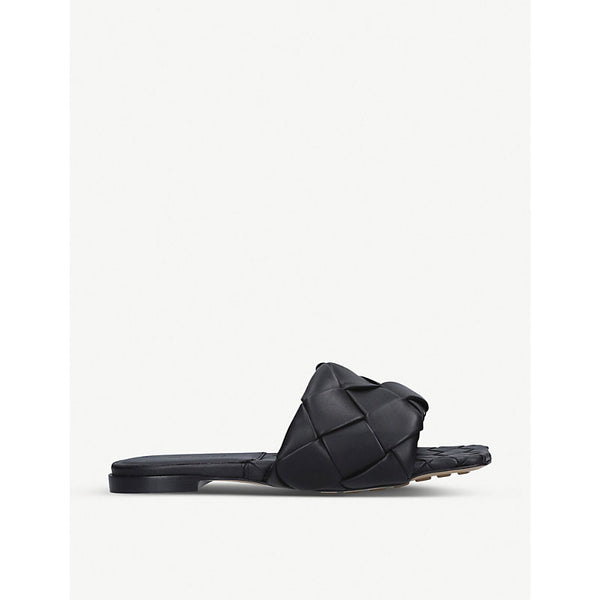  Bottega Veneta Lido Intrecciato flat leather sandals