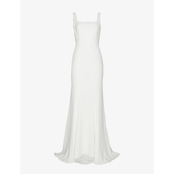  Whistles Mia square-neck crepe wedding gown