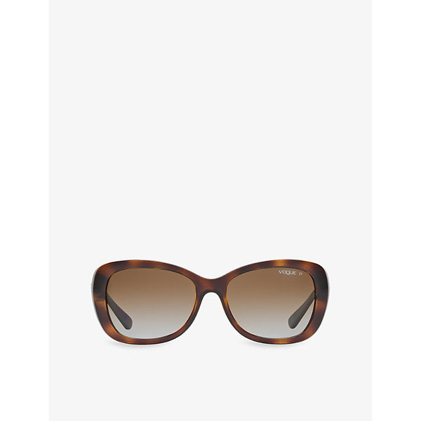 Vogue VO2943SB butterfly-frame tortoiseshell acetate sunglasses | LYBSTORE