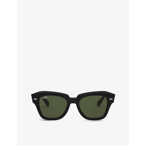  Ray-Ban RB2186 rectangular-frame acetate sunglasses