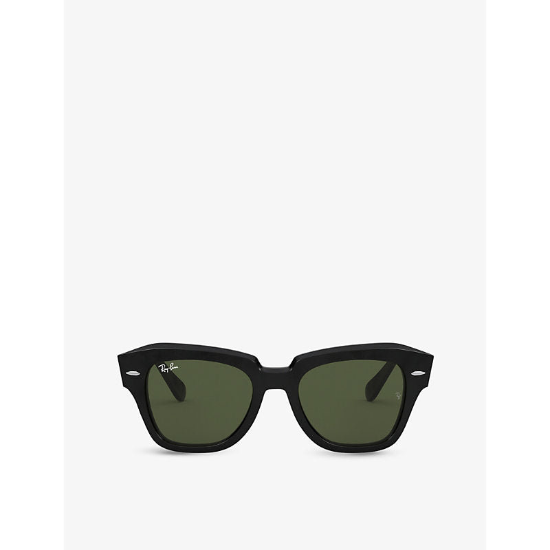  Ray-Ban RB2186 rectangular-frame acetate sunglasses