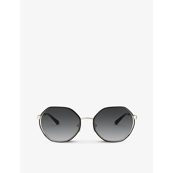 Michael Kors MK1072 57 Porto metal irregular-frame sunglasses