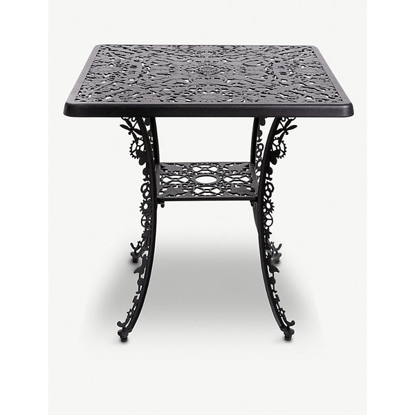 Seletti ALUMINIUM SQUARE TABLE INDUSTRY BLACK