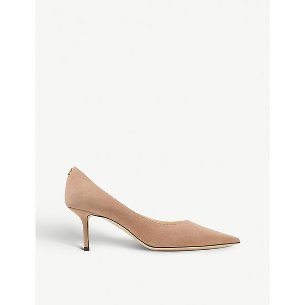 Jimmy Choo Love 65 logo-embellished suede courts | JIMMY CHOO