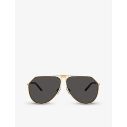  Dolce & Gabbana DG2248 pilot-frame metal sunglasses