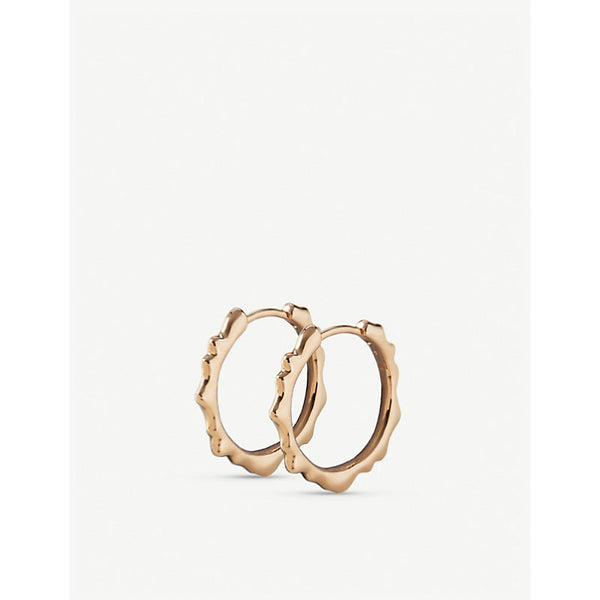 Monica Vinader Siren 18ct gold-plated hoop earrings